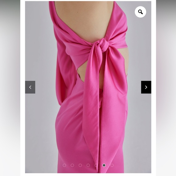 NEW without Tags SILK MAISON Pink Palace Silk Dress - Picture 6 of 11